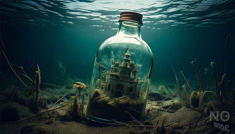 ボトルに入ったお城