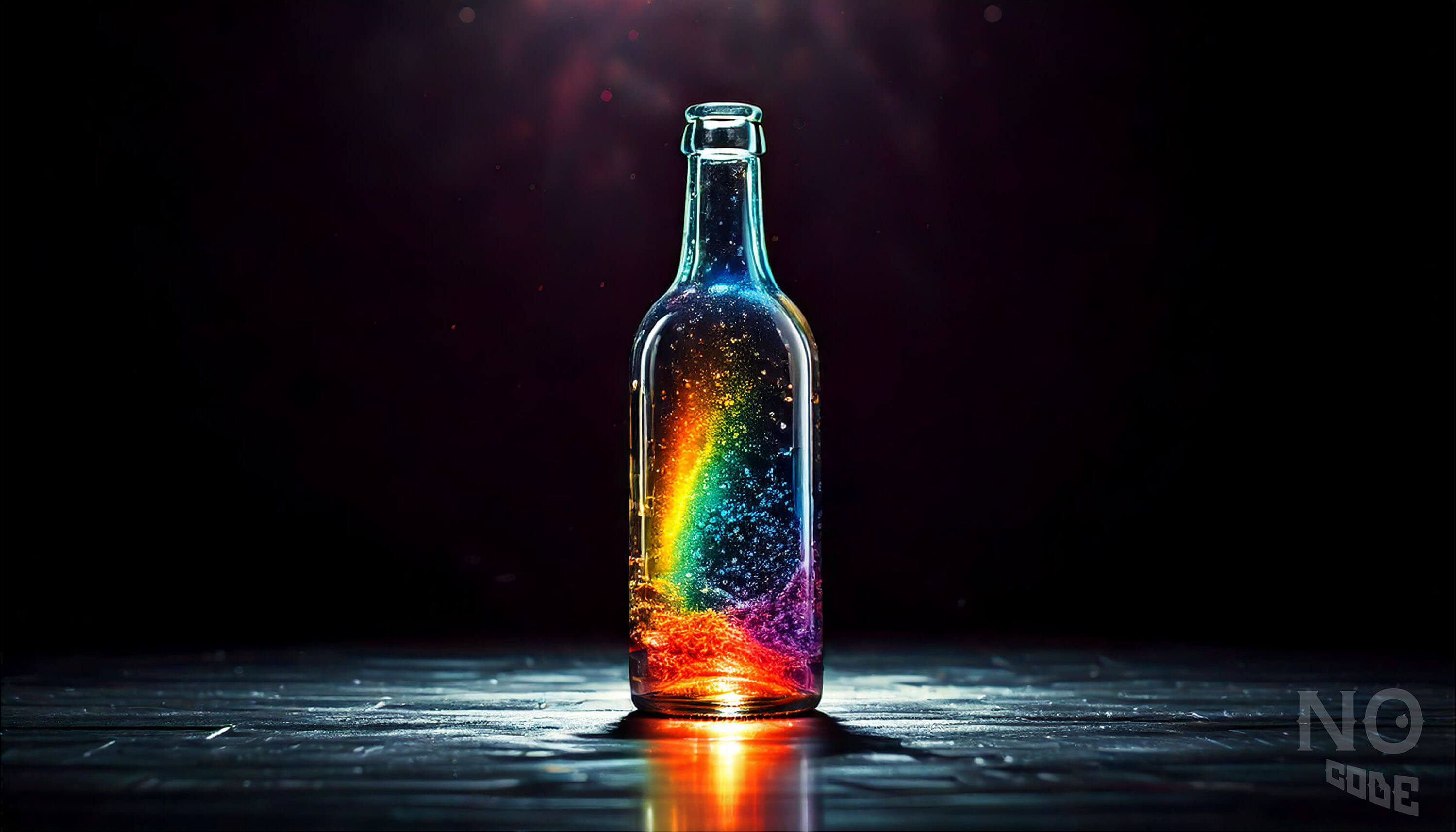 ボトルに入った虹