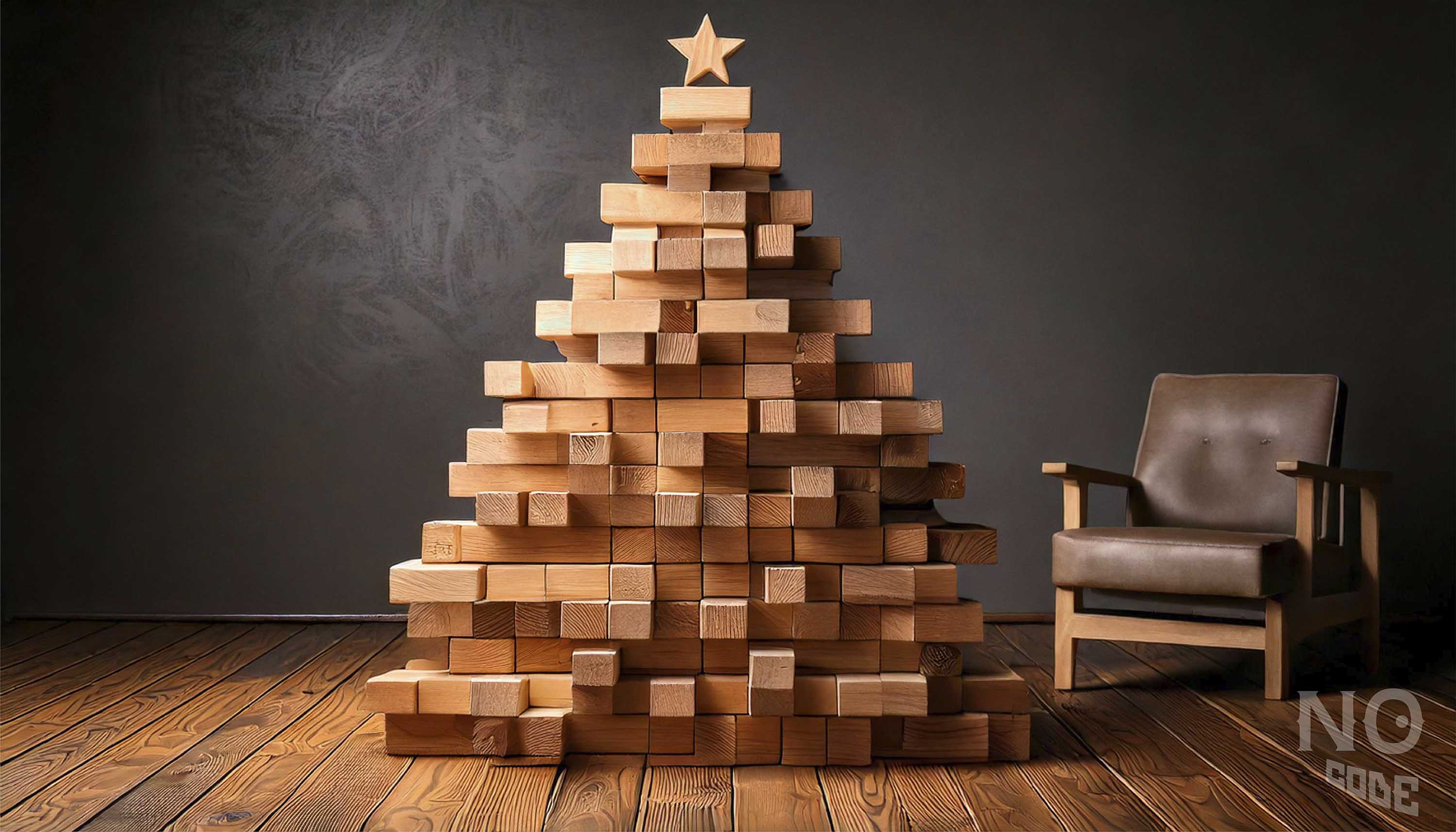 ジェンガーのようなクリスマスツリー