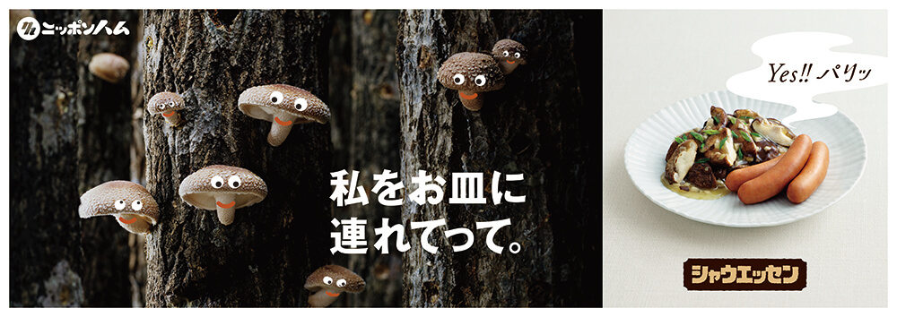 シャウエッセン雑誌広告